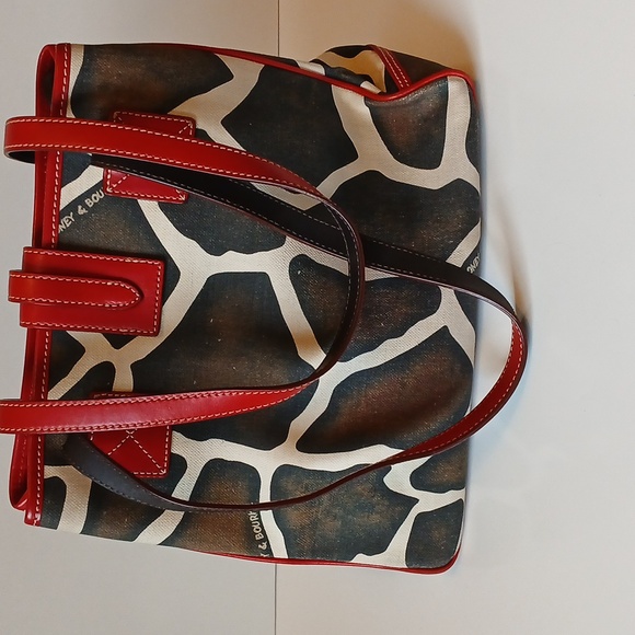 Dooney & Bourke Giraffe Print Tote Bag - Picture 3 of 16